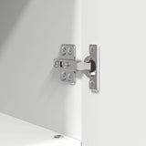 vidaXL Bathroom Cabinet White 30 x 35 x 95 cm Engineered Wood & Metal