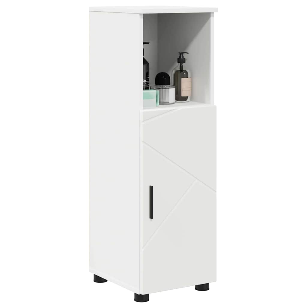 vidaXL Bathroom Cabinet White 30 x 35 x 95 cm Engineered Wood & Metal