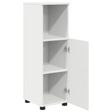 vidaXL Bathroom Cabinet White 30 x 35 x 95 cm Engineered Wood & Metal