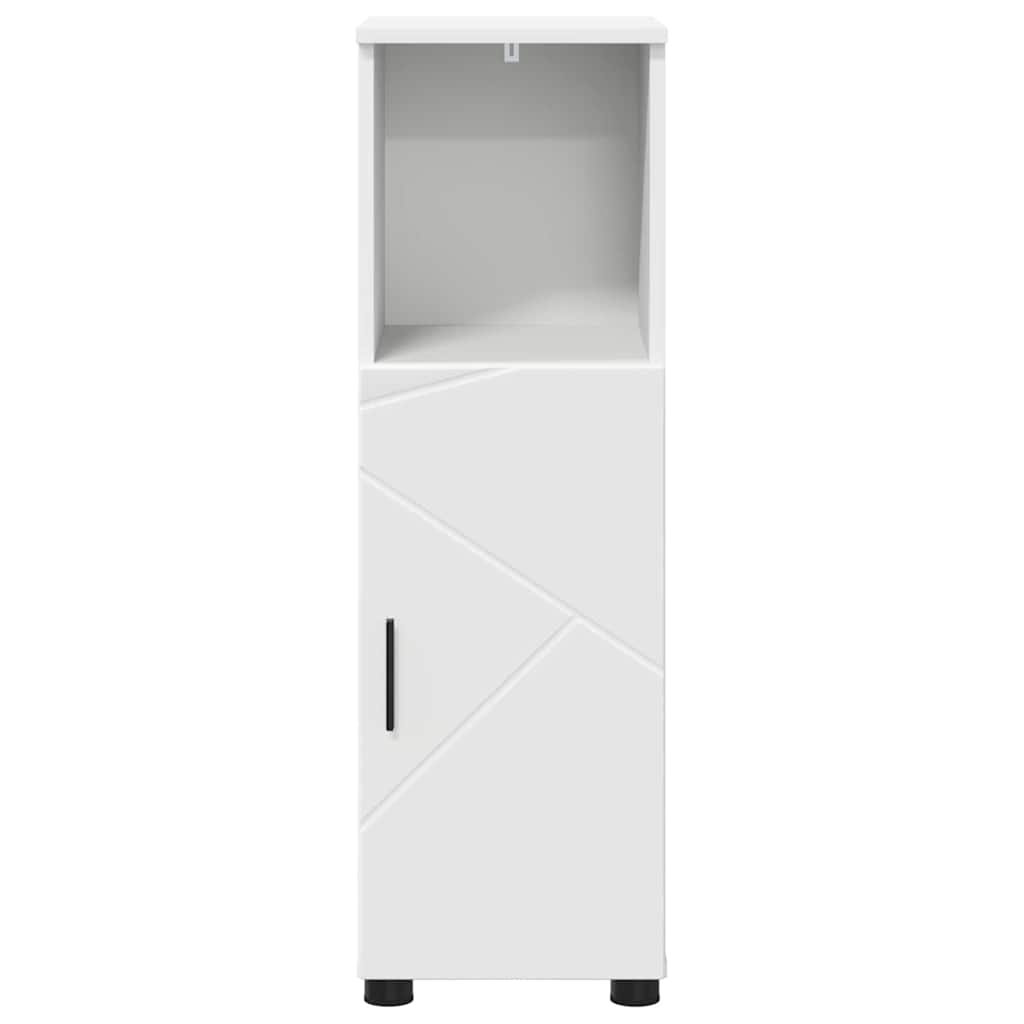 vidaXL Bathroom Cabinet White 30 x 35 x 95 cm Engineered Wood & Metal