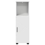vidaXL Bathroom Cabinet White 30 x 35 x 95 cm Engineered Wood & Metal