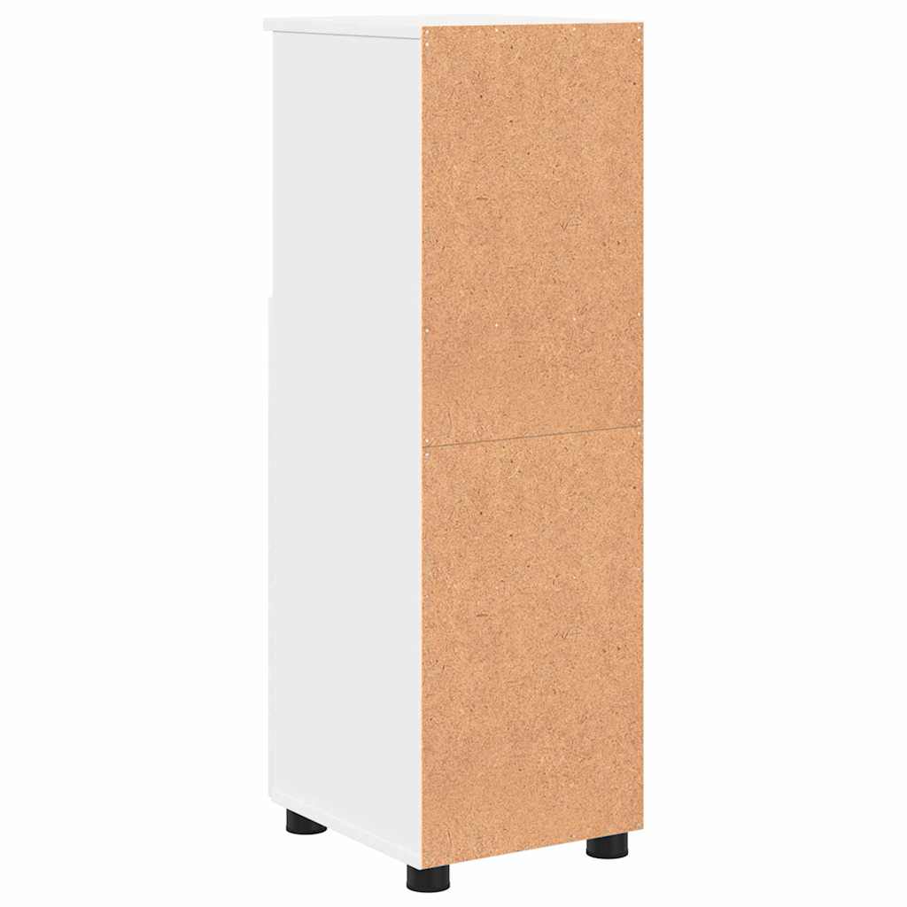 vidaXL Bathroom Cabinet White 30 x 35 x 95 cm Engineered Wood & Metal