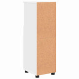 vidaXL Bathroom Cabinet White 30 x 35 x 95 cm Engineered Wood & Metal
