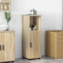 vidaXL Bathroom Cabinet White 30 x 35 x 95 cm Engineered Wood & Metal