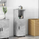 vidaXL Bathroom Cabinet White 30 x 35 x 95 cm Engineered Wood & Metal