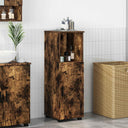 vidaXL Bathroom Cabinet White 30 x 35 x 95 cm Engineered Wood & Metal