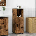 vidaXL Bathroom Cabinet White 30 x 35 x 95 cm Engineered Wood & Metal