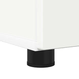 vidaXL Bathroom Cabinet with Drawer White 30x35x80 cm Engineered Wood & Metal