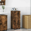vidaXL Bathroom Cabinet with Drawer White 30x35x80 cm Engineered Wood & Metal