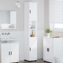 vidaXL Badkamerkast met opslag Hoogglans wit 30 x 35 x 192 cm