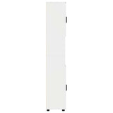 vidaXL Badkamerkast met opslag Hoogglans wit 30 x 35 x 192 cm