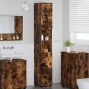 vidaXL Badkamerkast met opslag Hoogglans wit 30 x 35 x 192 cm