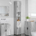 vidaXL Badkamerkast met opslag Hoogglans wit 30 x 35 x 192 cm