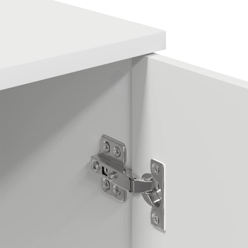 vidaXL Badkamerkast Wit 30 x 31,5 x 61 cm Bewerkt hout & Metaal