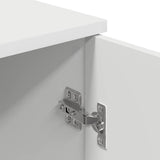 vidaXL Badkamerkast Wit 30 x 31,5 x 61 cm Bewerkt hout & Metaal