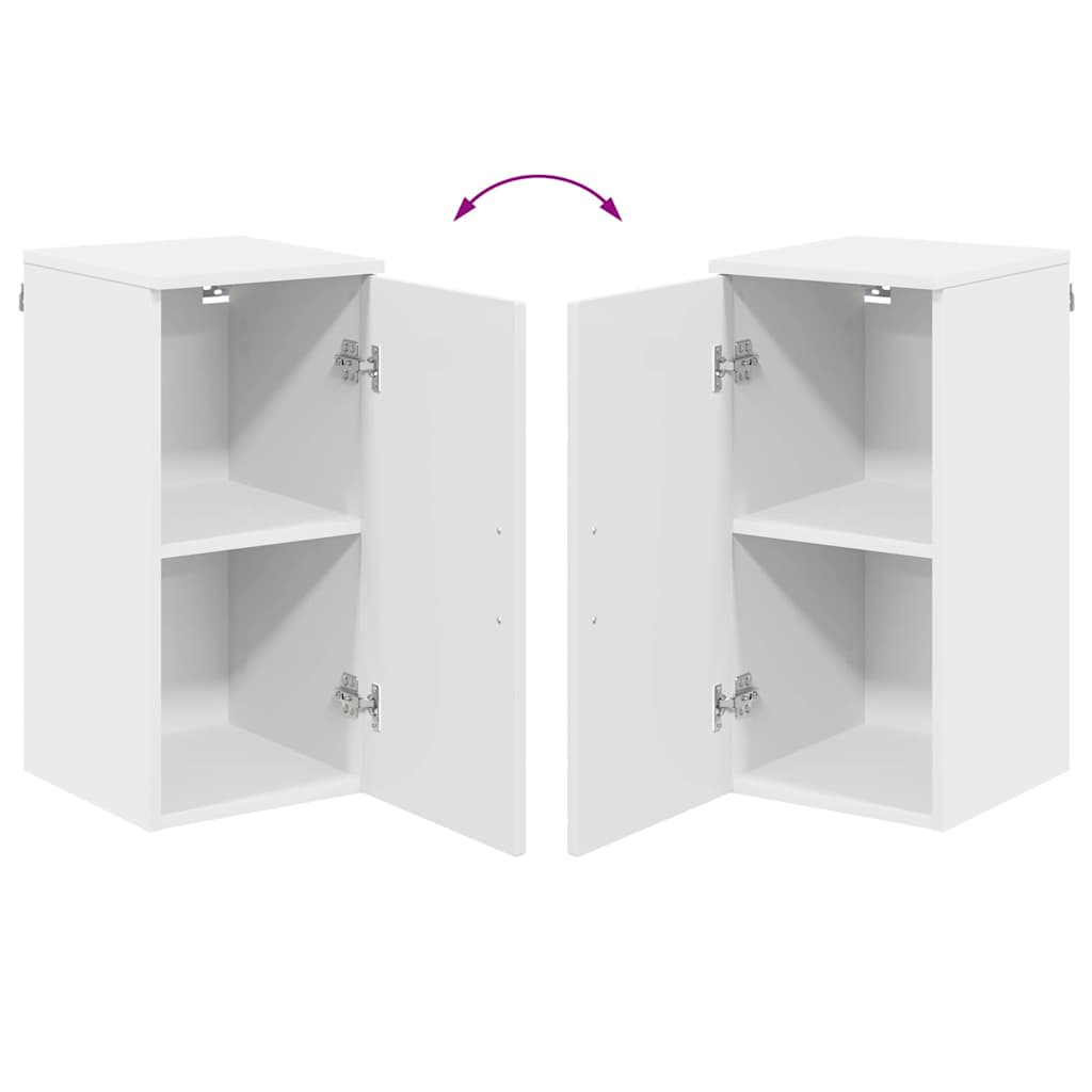 vidaXL Badkamerkast Wit 30 x 31,5 x 61 cm Bewerkt hout & Metaal