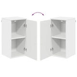 vidaXL Badkamerkast Wit 30 x 31,5 x 61 cm Bewerkt hout & Metaal