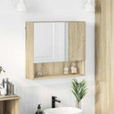 vidaXL Spiegelkast Wandgemonteerd Wit 59 x 17 x 55 cm Bewerkt hout