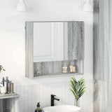 vidaXL Spiegelkast Wandgemonteerd Wit 59 x 17 x 55 cm Bewerkt hout