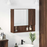 vidaXL Spiegelkast Wandgemonteerd Wit 59 x 17 x 55 cm Bewerkt hout