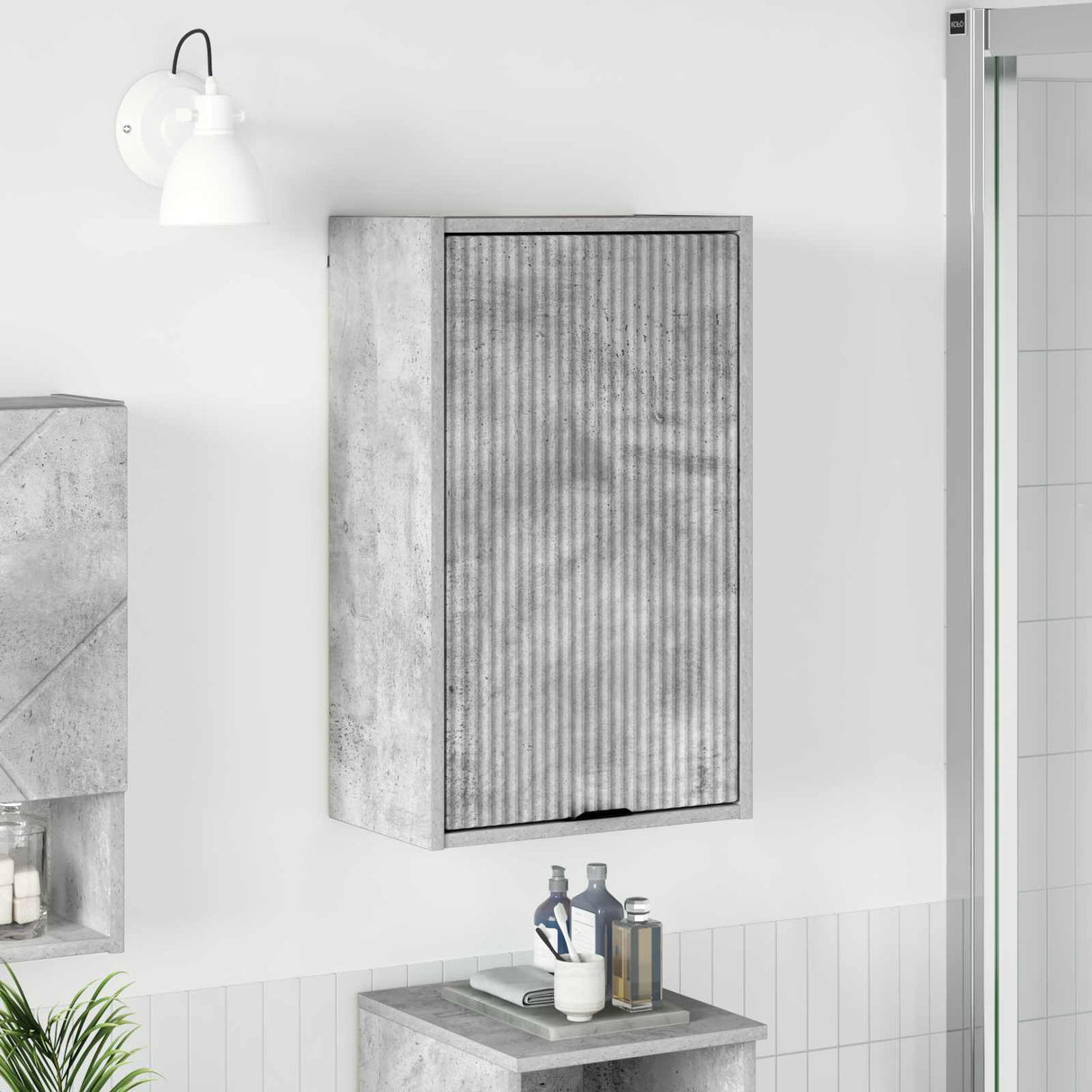 vidaXL Badkamerkast Wit 39 x 23,5 x 65 cm Bewerkt hout & Metaal