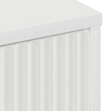 vidaXL Badkamerkast Wit 39,5 x 36 x 88 cm Bewerkt hout & Metaal