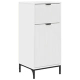 vidaXL Badkamerkast Wit 39,5 x 36 x 88 cm Bewerkt hout & Metaal