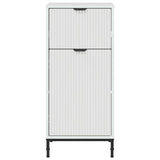 vidaXL Badkamerkast Wit 39,5 x 36 x 88 cm Bewerkt hout & Metaal