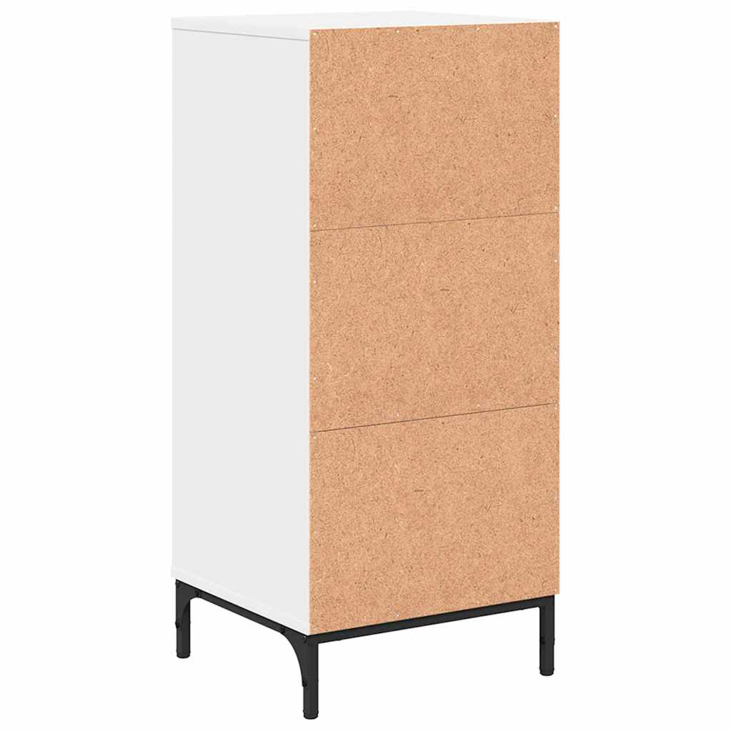 vidaXL Badkamerkast Wit 39,5 x 36 x 88 cm Bewerkt hout & Metaal