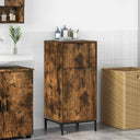 vidaXL Badkamerkast Wit 39,5 x 36 x 88 cm Bewerkt hout & Metaal