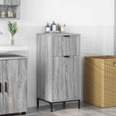 vidaXL Badkamerkast Wit 39,5 x 36 x 88 cm Bewerkt hout & Metaal