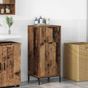 vidaXL Badkamerkast Wit 39,5 x 36 x 88 cm Bewerkt hout & Metaal