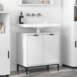 vidaXL Wastafel kabinet voor de badkamer Wit 60.5 x 33.5 x 61 cm