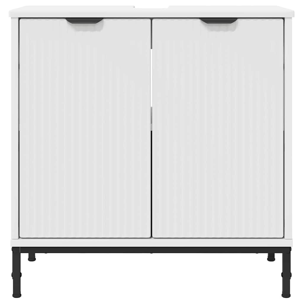 vidaXL Wastafel kabinet voor de badkamer Wit 60.5 x 33.5 x 61 cm