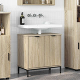 vidaXL Wastafel kabinet voor de badkamer Wit 60.5 x 33.5 x 61 cm