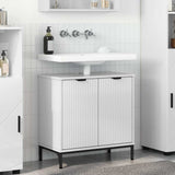 vidaXL Wastafel kabinet voor de badkamer Wit 60.5 x 33.5 x 61 cm