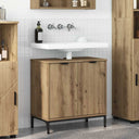 vidaXL Wastafel kabinet voor de badkamer Wit 60.5 x 33.5 x 61 cm