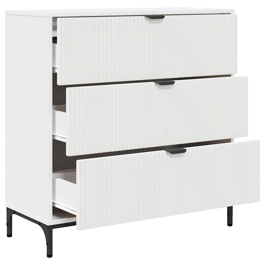vidaXL Sideboard with Drawer White 79.5 x 33 x 82 cm Engineered wood