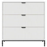 vidaXL Sideboard with Drawer White 79.5 x 33 x 82 cm Engineered wood