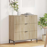 vidaXL Sideboard with Drawer White 79.5 x 33 x 82 cm Engineered wood