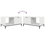 vidaXL Salontafel met lade Wit 90 x 49 x 46 cm Bewerkt hout
