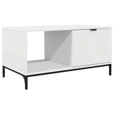 vidaXL Salontafel met lade Wit 90 x 49 x 46 cm Bewerkt hout