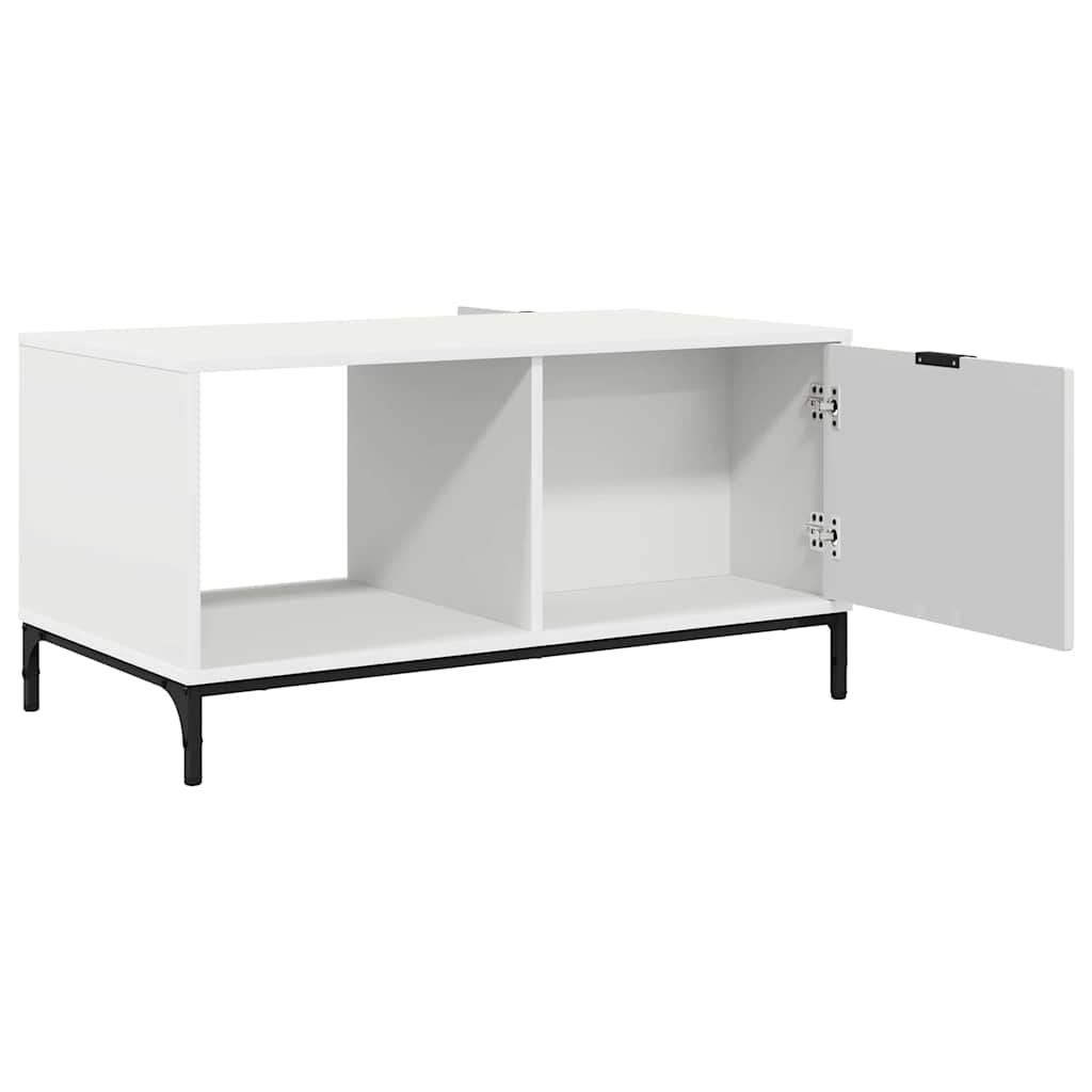 vidaXL Salontafel met lade Wit 90 x 49 x 46 cm Bewerkt hout