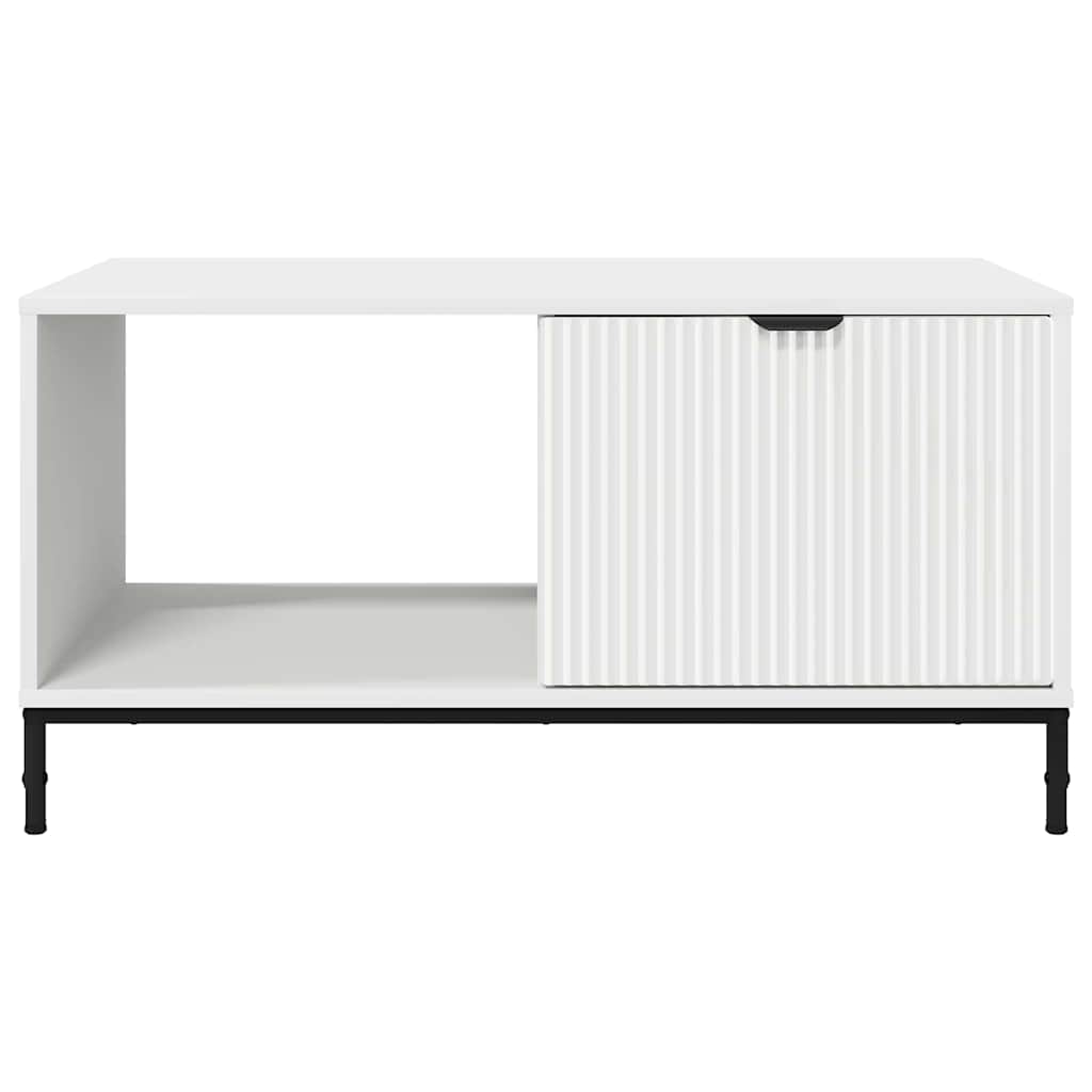 vidaXL Salontafel met lade Wit 90 x 49 x 46 cm Bewerkt hout