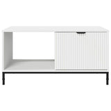 vidaXL Salontafel met lade Wit 90 x 49 x 46 cm Bewerkt hout