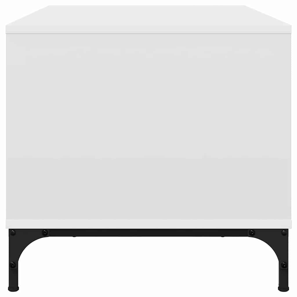 vidaXL Salontafel met lade Wit 90 x 49 x 46 cm Bewerkt hout