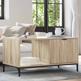 vidaXL Salontafel met lade Wit 90 x 49 x 46 cm Bewerkt hout