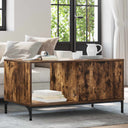 vidaXL Salontafel met lade Wit 90 x 49 x 46 cm Bewerkt hout