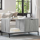 vidaXL Salontafel met lade Wit 90 x 49 x 46 cm Bewerkt hout