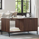 vidaXL Salontafel met lade Wit 90 x 49 x 46 cm Bewerkt hout